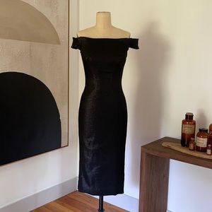 Zac Posen Metallic Cocktail Dress